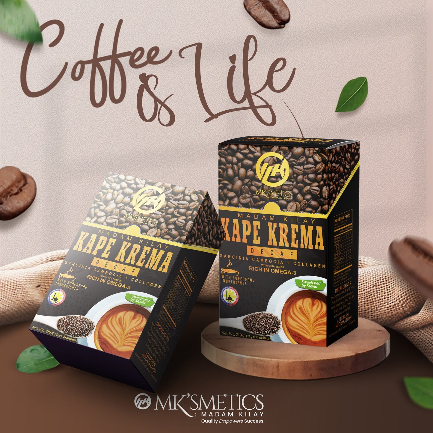 MADAMKILAY KAPE KREMA BOX With CHIA SEEDS