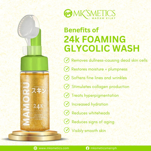 MAMORU 24K FOAMING GLYCOLIC WASH